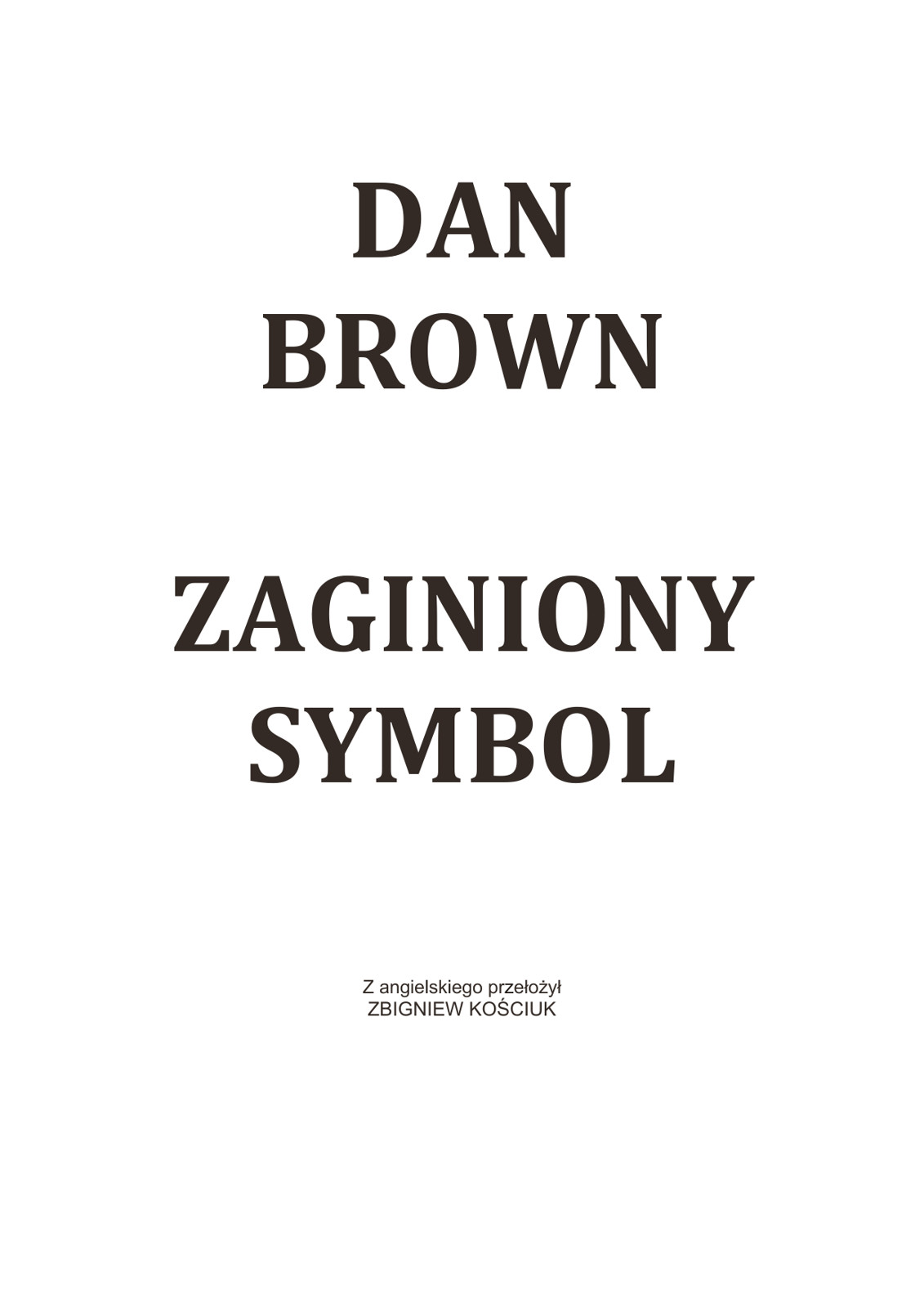Zaginiony symbol